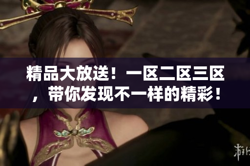 精品大放送！一区二区三区，带你发现不一样的精彩！