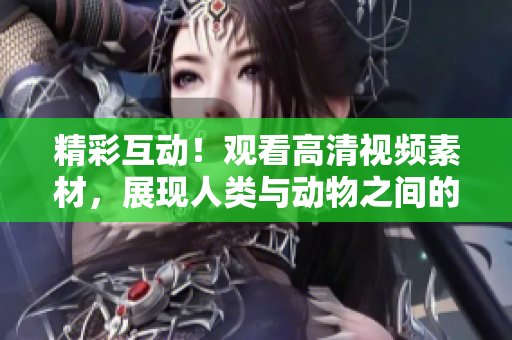 精彩互动！观看高清视频素材，展现人类与动物之间的惊人互动