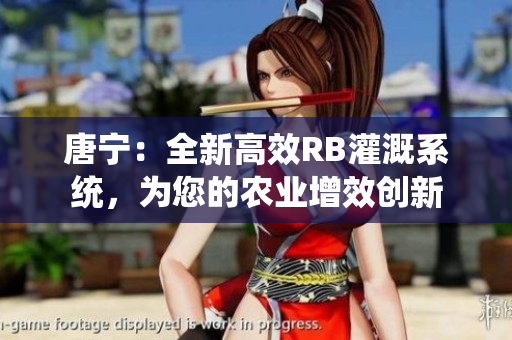 唐宁：全新高效RB灌溉系统，为您的农业增效创新