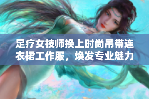 足疗女技师换上时尚吊带连衣裙工作服，焕发专业魅力