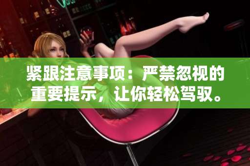 紧跟注意事项：严禁忽视的重要提示，让你轻松驾驭。
