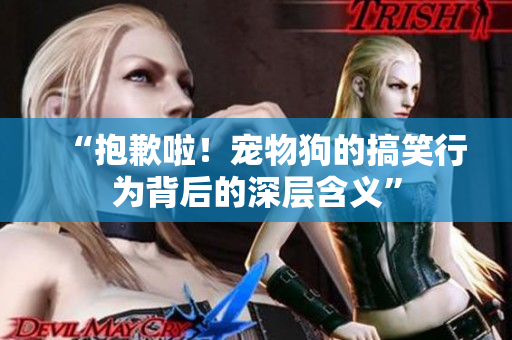 “抱歉啦！宠物狗的搞笑行为背后的深层含义”