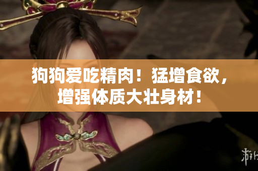 狗狗爱吃精肉！猛增食欲，增强体质大壮身材！