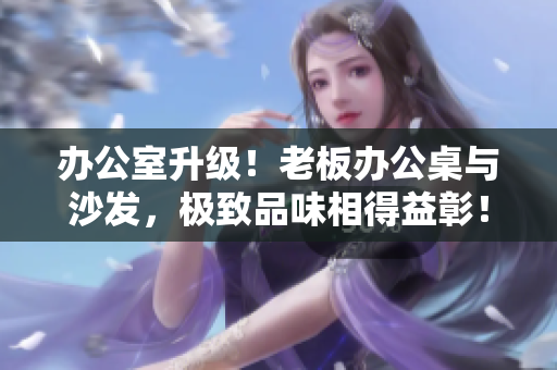 办公室升级！老板办公桌与沙发，极致品味相得益彰！