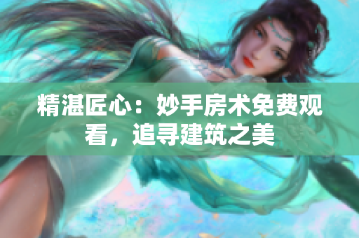 精湛匠心：妙手房术免费观看，追寻建筑之美