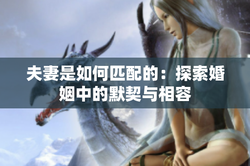 夫妻是如何匹配的：探索婚姻中的默契与相容