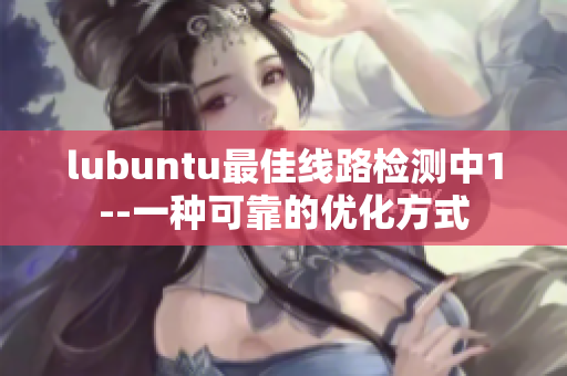 lubuntu最佳线路检测中1--一种可靠的优化方式