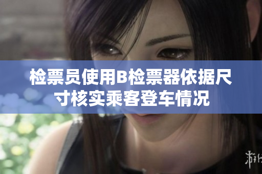 检票员使用B检票器依据尺寸核实乘客登车情况