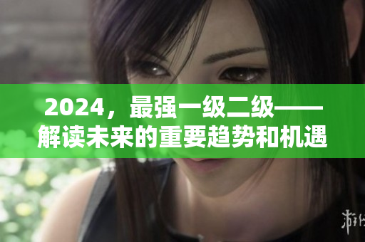 2024，最强一级二级——解读未来的重要趋势和机遇