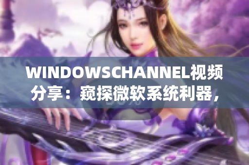 WINDOWSCHANNEL视频分享：窥探微软系统利器，探寻技术乐趣