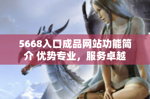 5668入口成品网站功能简介 优势专业，服务卓越