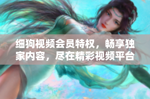 细狗视频会员特权，畅享独家内容，尽在精彩视频平台