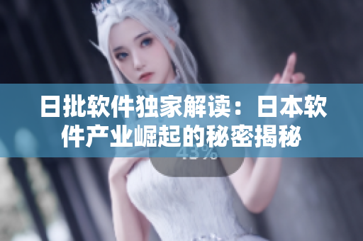 日批软件独家解读：日本软件产业崛起的秘密揭秘