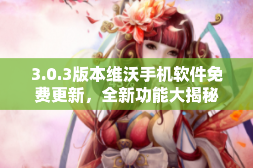 3.0.3版本维沃手机软件免费更新，全新功能大揭秘