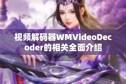 视频解码器WMVideoDecoder的相关全面介绍