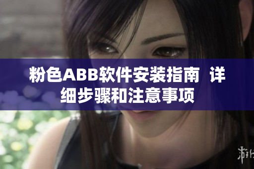 粉色ABB软件安装指南  详细步骤和注意事项