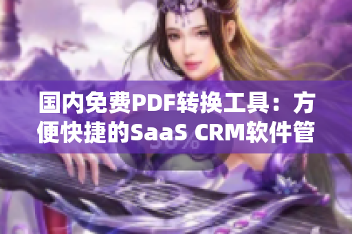 国内免费PDF转换工具：方便快捷的SaaS CRM软件管理系统